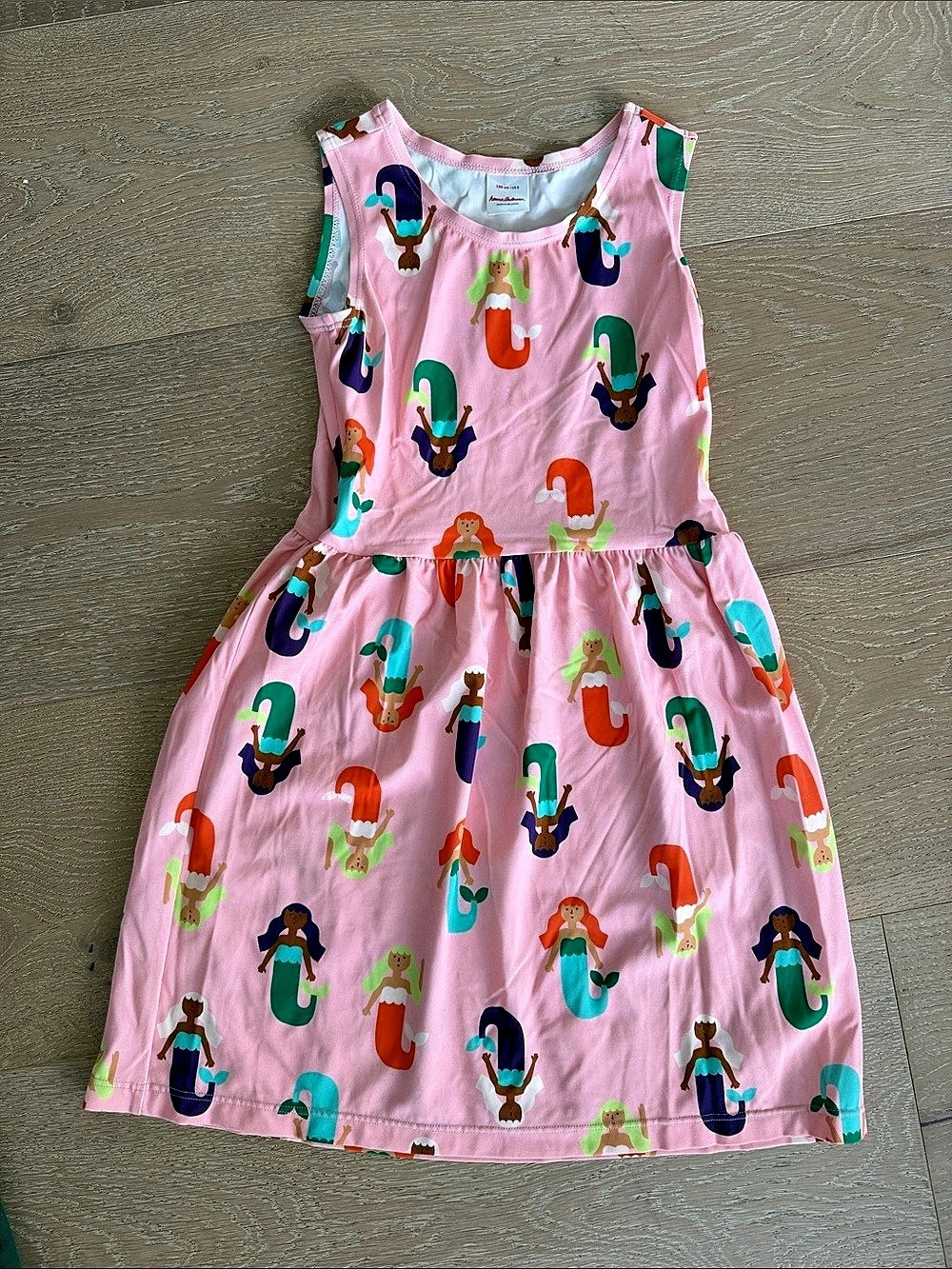Hanna Andersson Mermaid Print Tank Dress Girls 8